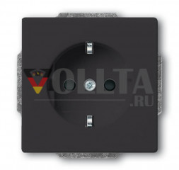 Busch-Jaeger 20EUC-81 Carat SCHUKO-розетка 16А, цвет:антрацит
