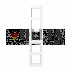 Рама Jung A5585BFWW 5-позиционная, вертикальный и горизонтальный монтаж, термопластик, A 550, альпийский белый