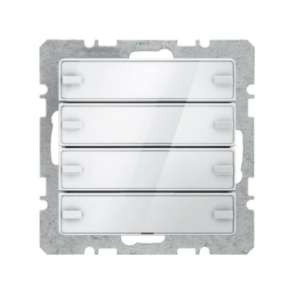Berker 75144329 Q1 сенсорный комфорт четверная цвет:полярная белизна