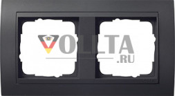 Gira 021208 Event рамка двойная, цвет:антрацит