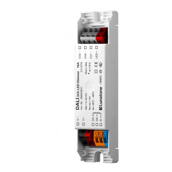 Lunatone 89453831 DALI DT6 3-Канал LED Диммер CV 12-48VDC 16A