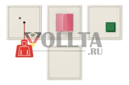 Комплект экстренного вызова Jung NRSLS0834, серия LS, белый