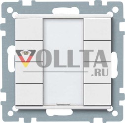 MERTEN 627819 4-позиционная кнопка полярно-белая System M