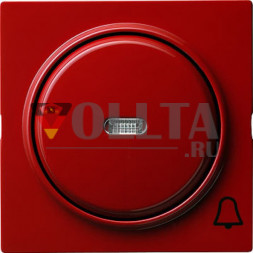 Gira 028643 S-Color крышка, освещаемая, c символом  звонок цвет: красный, тон:глянец