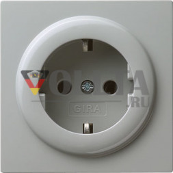Gira 018842 S-Color SCHUKO-розетка 16А, без защиты от детей цвет:серый, тон:глянец