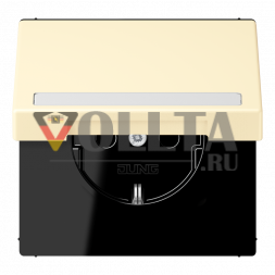 Розетка SCHUKO Jung LC1520BFNAKL201, 16 А, 250 В ~, с полем для маркировки, встроенная повышенная защита от прикосновений, SAFETY+, откидная крышка, окрашенная термопластиком, серия LS, цвет белый (LC1520BFNAKL201)