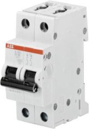 ABB Stotz-Kontakt S202-B13, автоматический выключатель B-Char., 6 кА, 13 А, 2П, 2CDS252001R0135