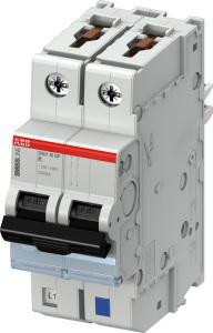 ABB Stotz-Kontakt S401M-K4NP, автоматический выключатель K,4A,NP,10kA,2P,втычной, защищенный нейтральный проводник, 2CCS571103R8337
