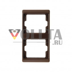Berker 13230001 Arsys рамка двойная,   вертикальная, цвет:коричневый, тон:глянец