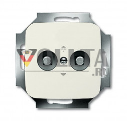 Busch-Jaeger 2095UC-212 Duro2000 SI Розетка двойная для выравнивания потенциалов цвет: кремово-белый