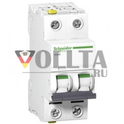 Schneider Electric A9F07263 IC60H 2-полюсный автоматический выключатель C63A