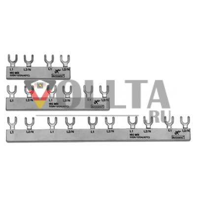 Busch-Jaeger 4TQA750376R1009 3P 10mm2 9-контактная вилочная шина