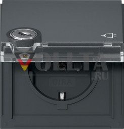 Gira 446767 KD замок сорт+BSF TX44 розетка антра SCHUKO