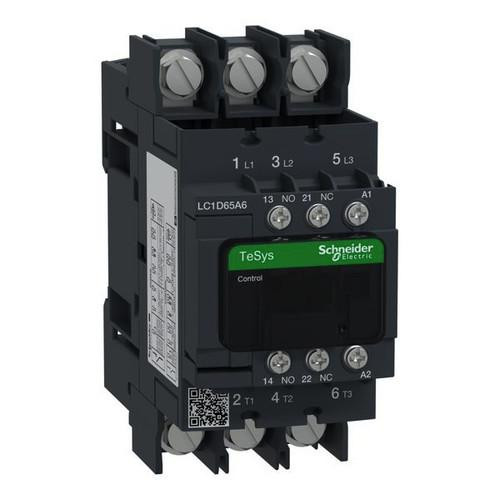 Schneider Electric LC1D65A6B7 3p 65A 24V 50/60HZ 1S1O FZ контактор