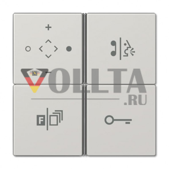 Jung TKISLS914TSLG LS990 TKM  клавишный блок Audio комфорт  цвет: светло серый