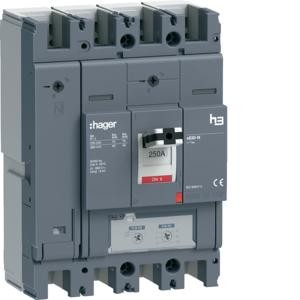 Автоматический выключатель Hager HNJ251DR h3 x630 TM ADJ 4P4D 250A 40kA