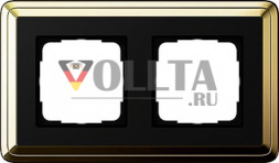 Gira 0212632 Сигнальные устройства Arsys рамка двойная, c перегородки(ой) латунь