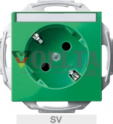 Merten MEG2372-0304 System M SCHUKO-розетка со штампом SV-