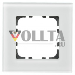 MDT BE-GTR1W.01 стеклянная рамка  55mm белый 1-я,