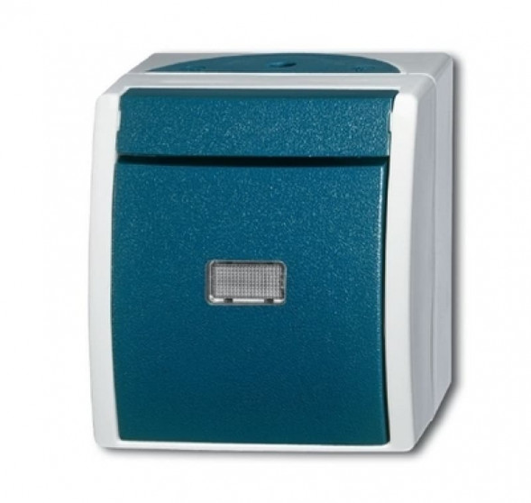Busch-Jaeger 2621W-53-206 Ocean Выключатель кнопочный цвет:серый