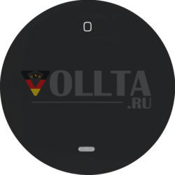 Berker 16242045 клавиша с прозрачной линзой и оттиском «0» черная, глянцевая Berker R.1/R.3