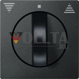 Schneider серия: Merten 569814 System M Rollladen-Tastrastschalter крышка, цвет:антрацит, тон: матовый