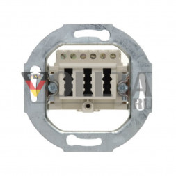 Berker 450002 TAE Телефон Компьютерная розетка, 10W 125V цвет: кремово-белый