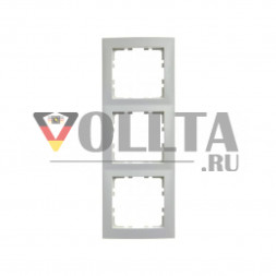 Berker 10138989 S1 рамка,3 группы, цвет:полярная белизна, тон:глянец