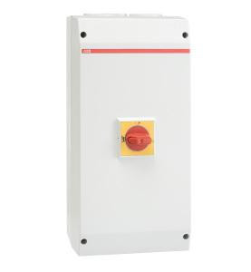 ABB Stotz-Kontakt OTE90AL3M, выключатель безопасности ЭМС 3-полюсный 45 кВт 400 В с красно-желтой ручкой, 1SCA022812R6290