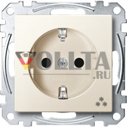 Schneider серия: Merten MEG2355-0444 System M SCHUKO-розетка 16А, c символом морозильная камера цвет: кремово-белый, тон: матовый