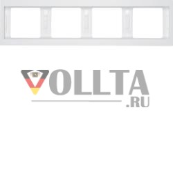 Berker 13837009 рамка полярная белизна, глянцевая Berker K.1
