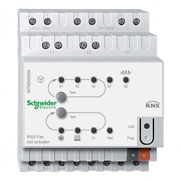 Schneider Electric MTN645094 KNX Fan Coil REG-K светло-серый привод