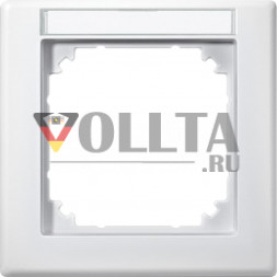 Schneider серия: Merten 474119 M-Smart рамка 1-я, цвет:полярная белизна, тон: матовый