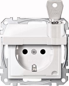 MERTEN MEG2315-0319 Розетка SCHUKO полярная белизна глянцевая