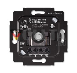 Busch-Jaeger 6523 UR-103 Поворотный диммер Busch, скрытый монтаж, светодиодный, 2-400 Вт