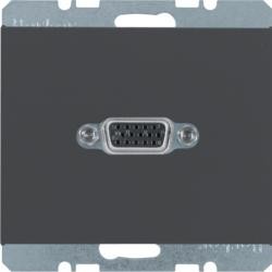 Berker 3315407006 Розетка VGA антрацит, матовый Berker K.1