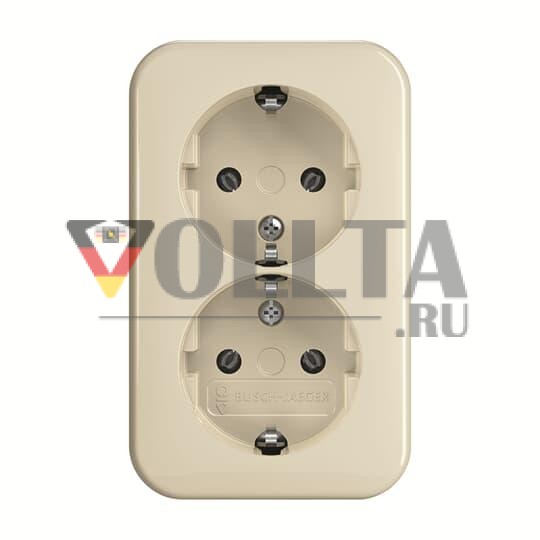 Busch-Jaeger 2TKA00003933 202 EAP/11 двойная розетка SCHUKO