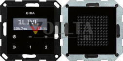 Gira 228005 System55 встроенный, внутренний-Radio RDS цвет: черный