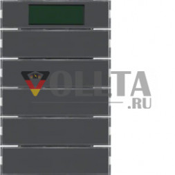 Berker 75665775 сенсорная кнопка 5-позиционная с RTR, дисплей антрацитовый Berker K.1