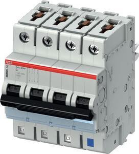 ABB Stotz-Kontakt S403M-C2NP, миниатюрный автоматический выключатель C, 2A, NP, 10kA, 4P, втычной, защищенный нейтральный проводник, 2CCS573103R8024