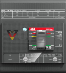 ABB Stotz-Kontakt XT2N 160 TMG 160-480 4p FF InN=100% , XT2N 160 TMG 160-480 4P FF IN=100% Компактный автоматический выключатель Tmax XT2 , 1SDA067737R0001