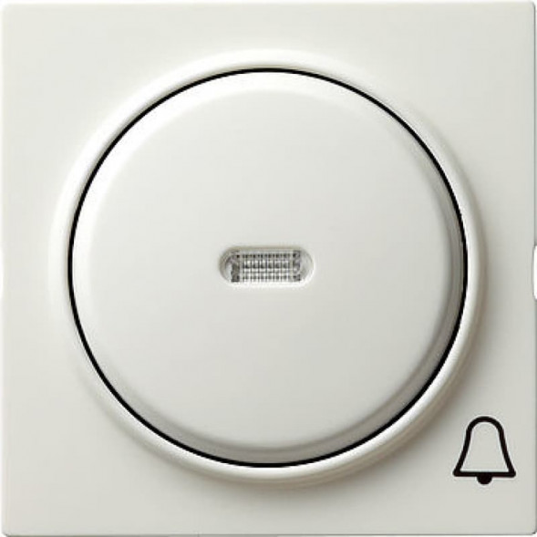 Gira 028640 S-Color крышка, освещаемая, c символом  звонок цвет:чисто белый, тон:глянец
