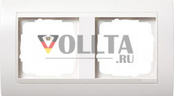 Gira 0212327 Рамка 2-сторонняя для чисто белого цвета Gira Event чисто белый матовый