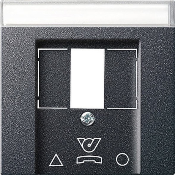 Gira 086028 System55 TDO-Компьютерная розетка, крышка, с маркировкой цвет:антрацит