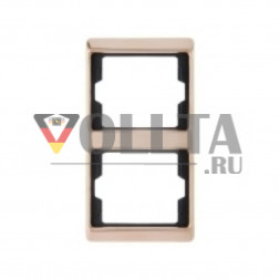 Berker 13230007 Arsys рамка двойная,   вертикальная, kupfer