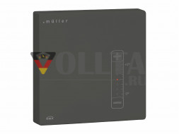Контроллер качества воздуха MULLER GS 41.11 knxTS KNX | Двоичный/аналоговый вход, ручная регулировка заданной температуры | угольно-черный | 80x80 мм