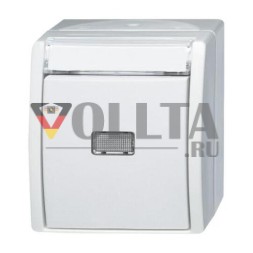 Busch-Jaeger 2621 WN-54-201 клавишный переключатель, нормально открытый альпийский белый