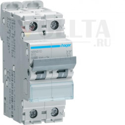 Автоматический выключатель Hager NBN510 1-полюсный +N B10A 10kA 2M
