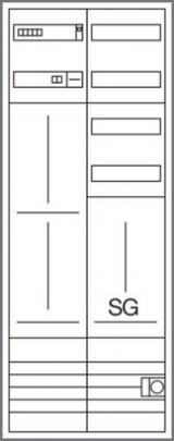 Hager ZK53T4N полная панель 2 панели 1350 мм,