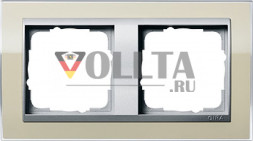Gira 0212776 Event рамка двойная,  цвет: прозрачный sand